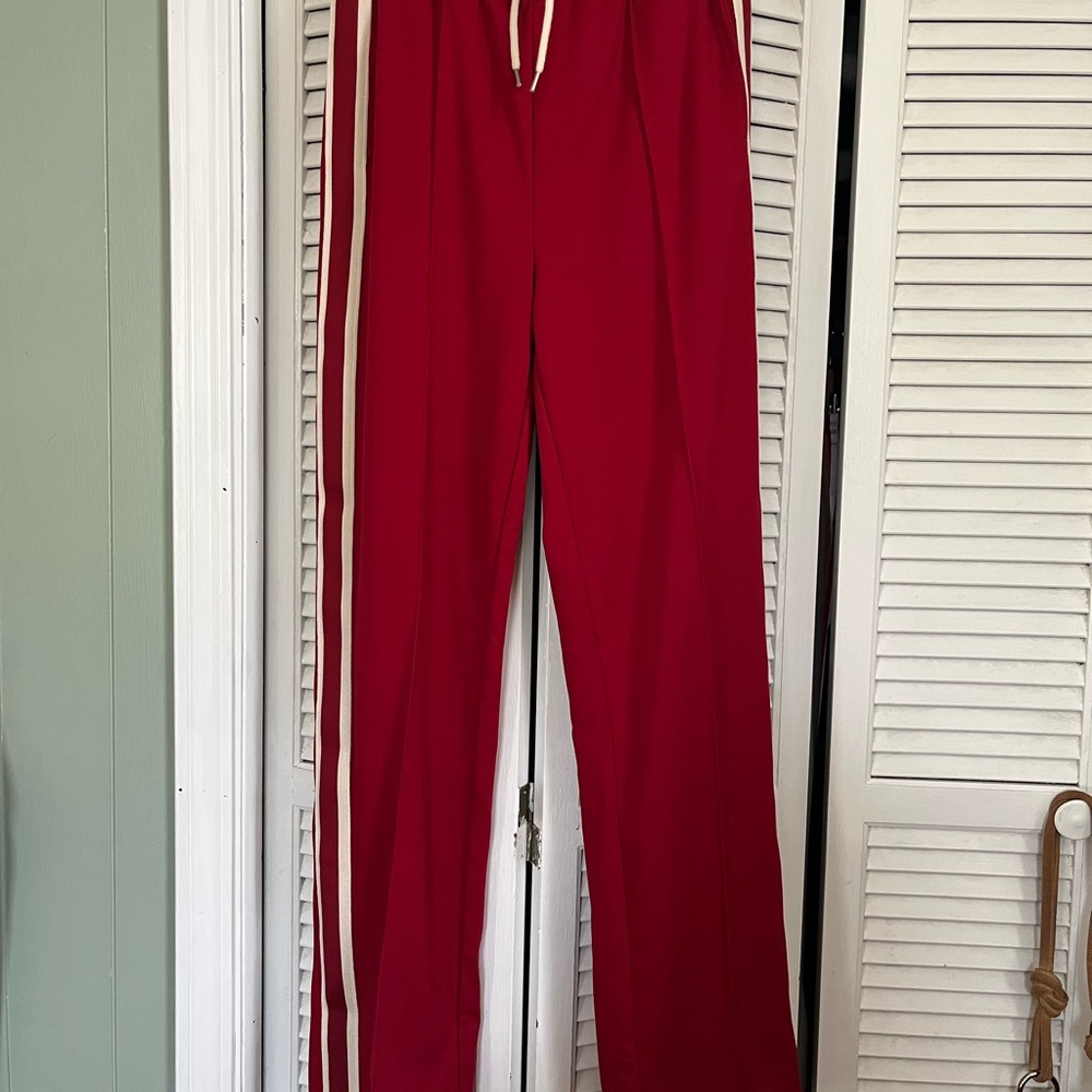 Gap brick red knit track pants, S tall
